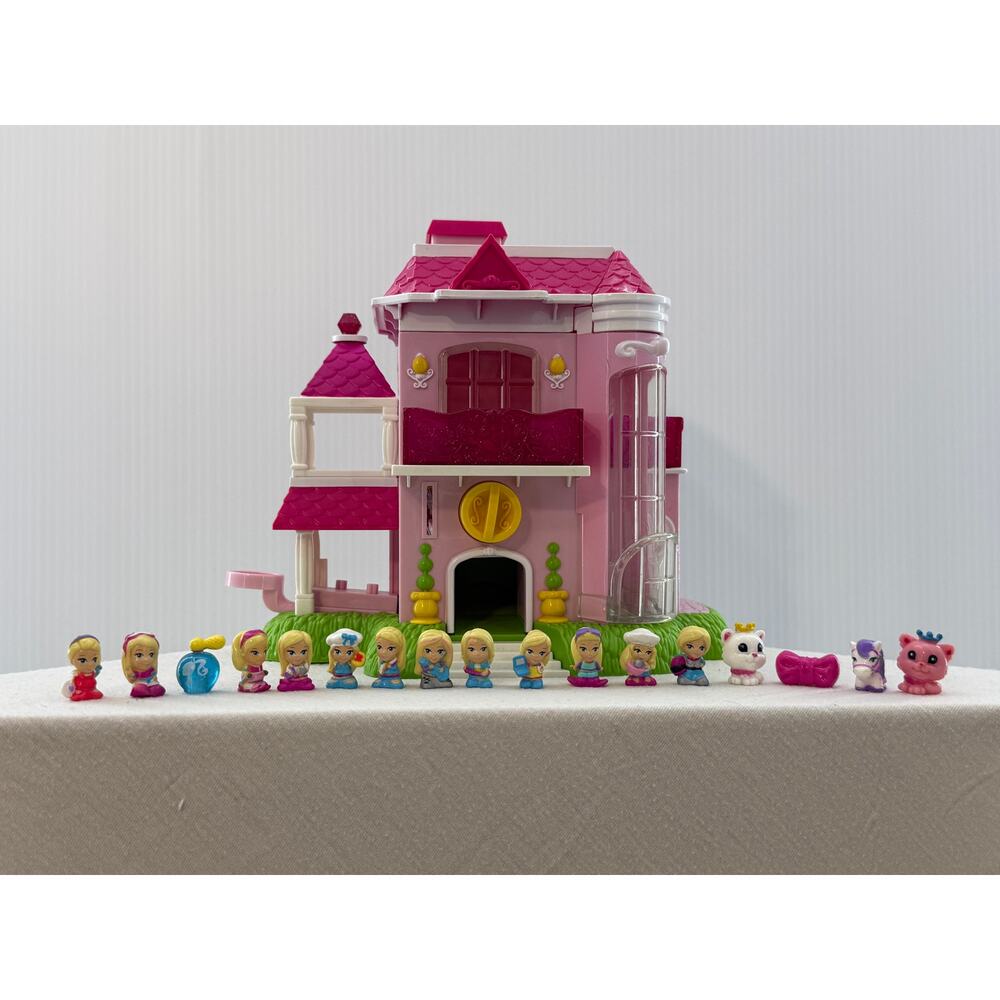 Complete Barbie Squinkies Dream House Playset with 17 Figures & Token Blip Toys